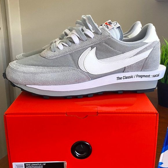 100% Brand New Nike LD Waffle Sacai Fragment Grey